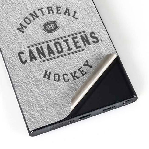 NHL Montreal Canadiens Black Text Galaxy S25 Ultra Skin